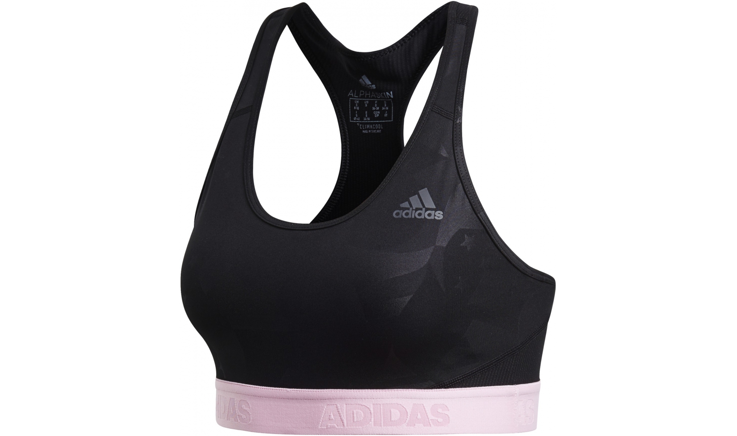 Womens sports bra adidas DRST P1 black | AD Sport.store