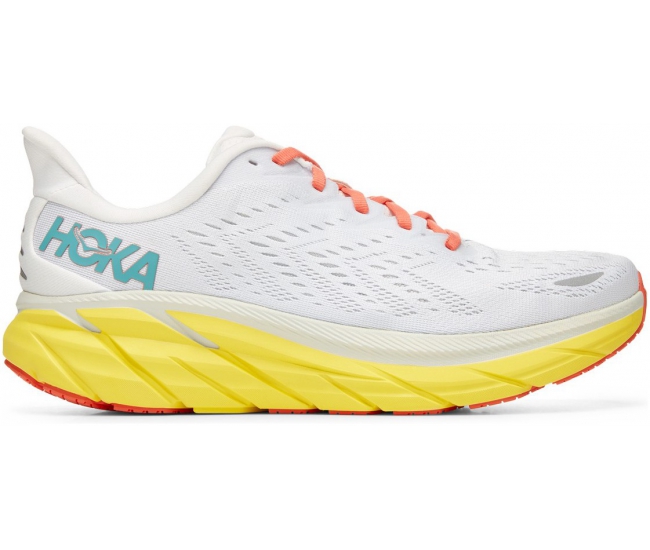 Mens running shoes Hoka One One CLIFTON 8 white | AD Sport.store