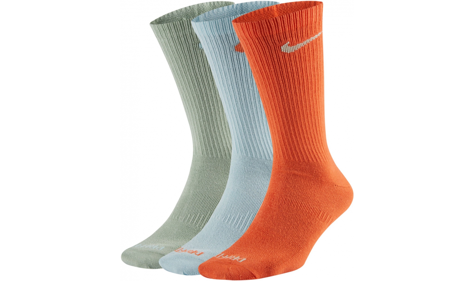 Functional socks Nike EVERYDAY PLUS LIGHTWEIGHT (3 PAIR) orange | AD ...