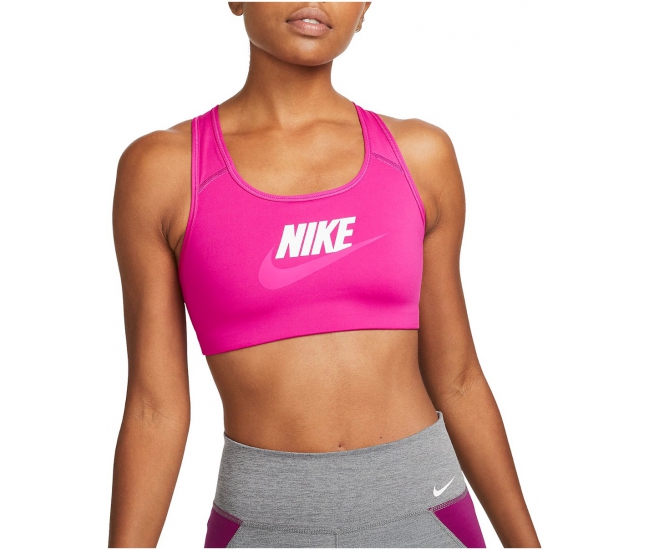 Nike Air Training Indy light support strappy sports bra in hot pink