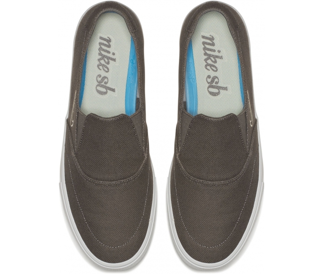 Oceanië onder Spruit Mens slip-on shoes Nike SB PORTMORE II SOLARSOFT SLIP brown | AD Sport.store