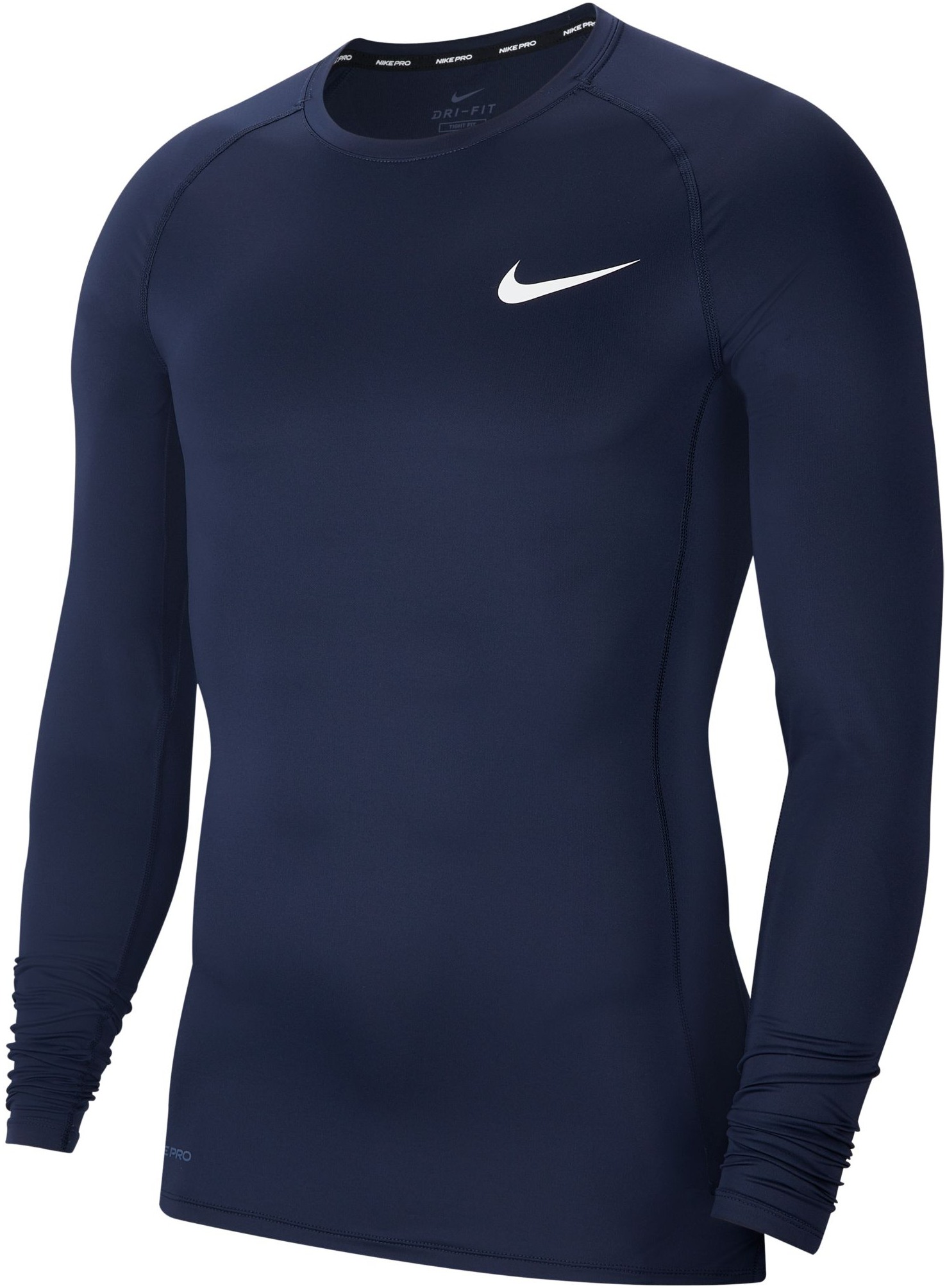 Mens compression long sleeve shirt Nike PRO blue | AD Sport.store