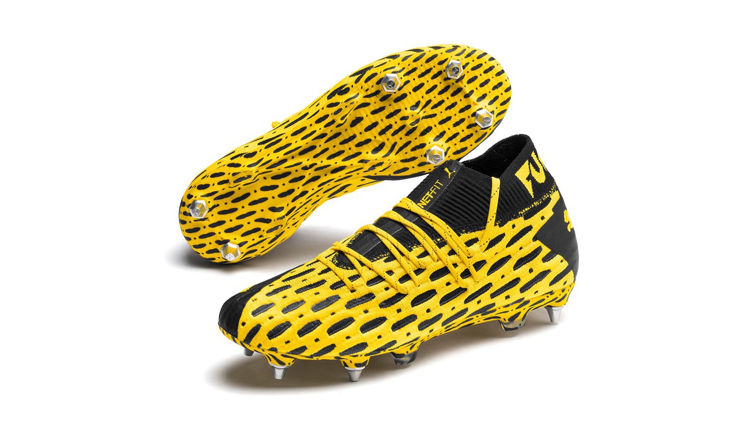 ambición superficie embotellamiento Soft ground football boots Puma FUTURE 5.1 NETFIT MXSG yellow | AD  Sport.store