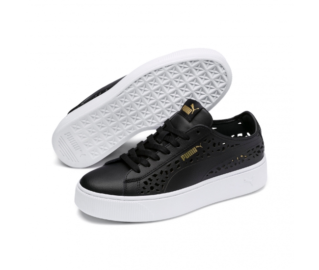 puma vikky black sporty sneakers