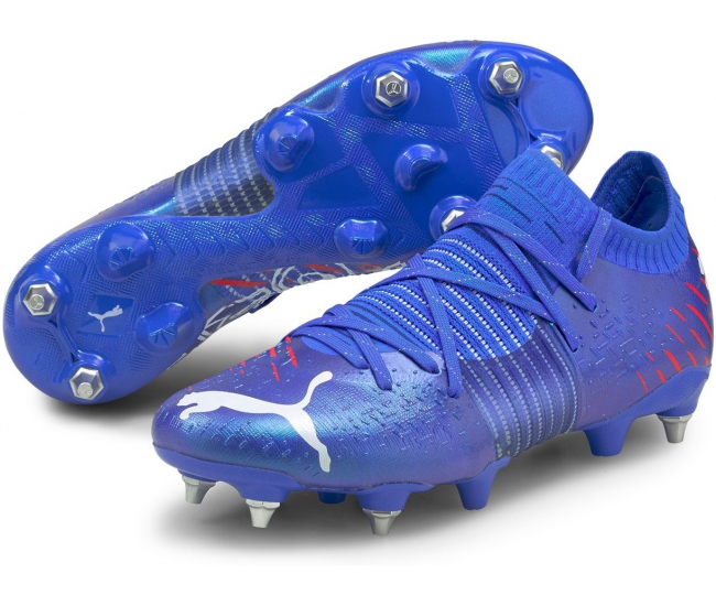 Firm ground football boots Puma FUTURE Z 1.2 MXSG blue | AD Sport 