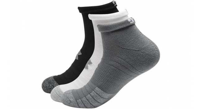 Ankle functional socks Under Armour HEATGEAR LOW CUT 3PK grey | AD ...
