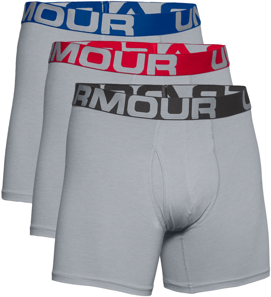 Lot de 3 Under Armour Charged Cotton 6in 3 Pack Boxer Homme 