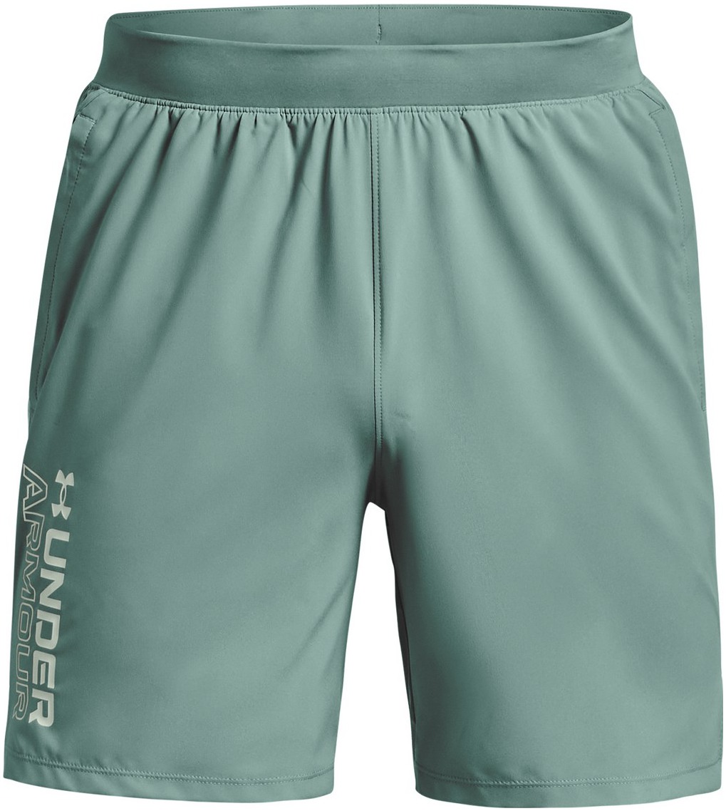 Mens sports shorts Under Armour LAUNCH SW 7'' WM SHORT green | AD 